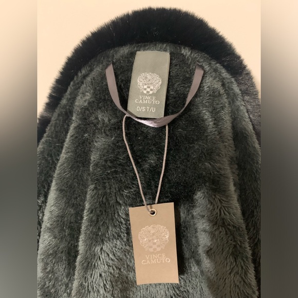 Green, Brown, and Creme Plaid Tweed Mix Color Fur Cape - Picture 15 of 15